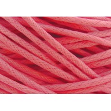 gewachstes Baumwollband, 2mm, rosa